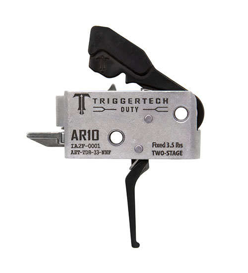 Der AR-10 Duty Trigger von TRIGGERTECH bietet zuverlässige Leistung, längeren Take-Up und kraftvollen Reset, perfekt für erfahrene Schützen.